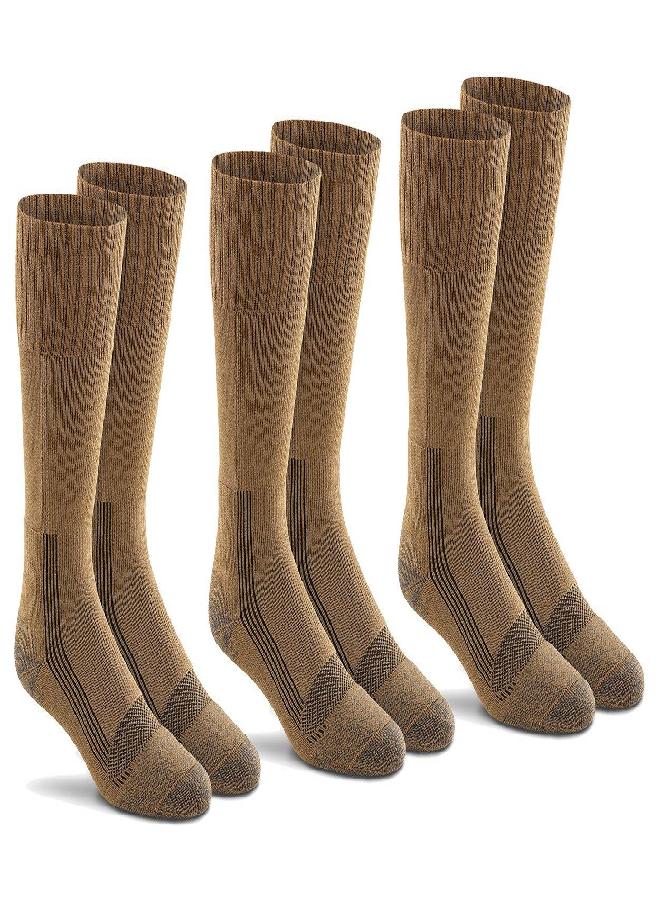 FoxRiver FoxRiver Mills 3 Pack Tactical Boot Lightweight Sock (Coyote Brown, Medium) 