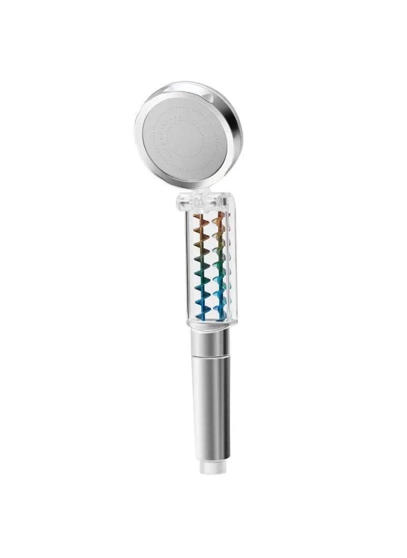 kankin mart kankin Fan Hand Shower for Bathroom HighPressure Water Saving Shower Handheld Shower 360 Rotating Water Shower Head with 1 MTR SS Tube And Wall Hook Pause Switch Turbocharged MULTICOLOURS  - Image 1