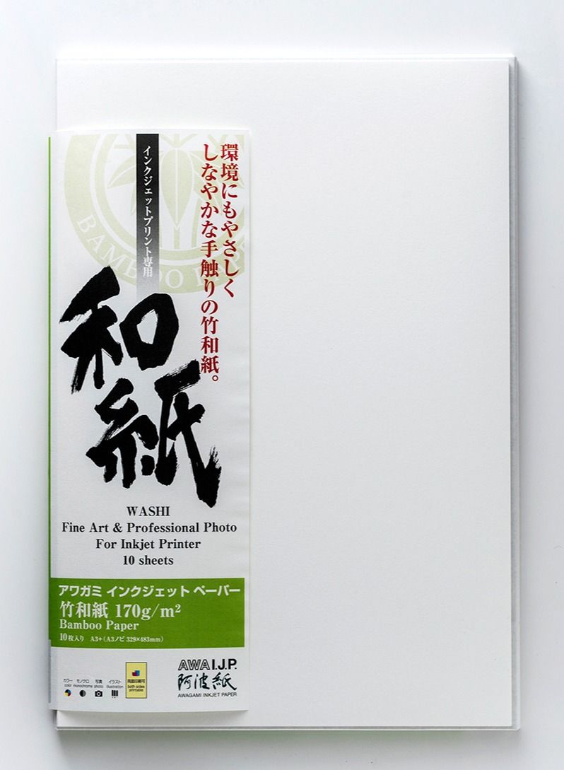 Awagami Factory Bamboo Double-Sided Fine-Art Inkjet 170gsm Paper - A3+ - Image 1