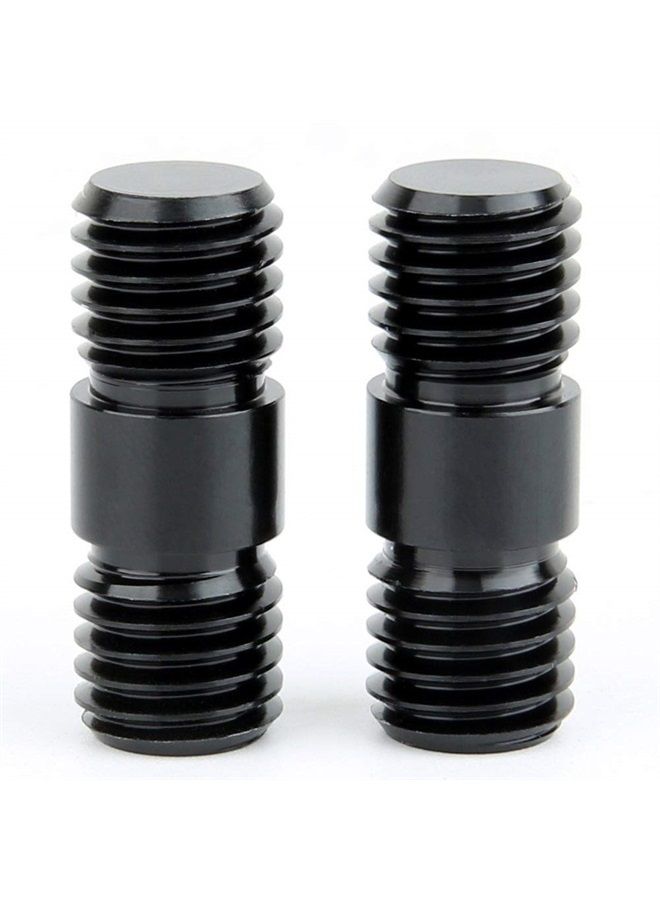 M12 Thread 15mm Rod Connector Extender Screw for DSLR 15mm Shoulder Rig Rod Rail System [Pack of 2] - 085