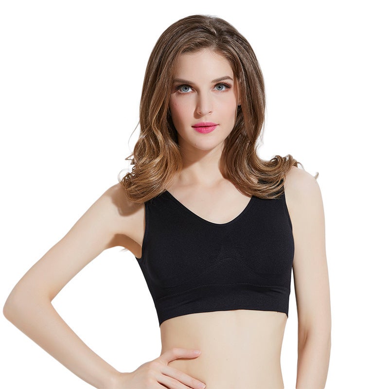 Women's Sports Bra – Padded Full Cup Double Layer Vest with Fixed Straps - Image 3