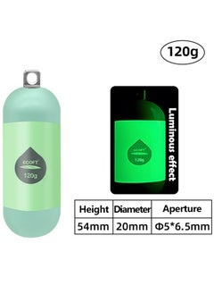 Generic Luminous Tackle Lead Drop Shot Weights, Saltwater and Freshwater Dropshot Fishing Sinkers, 2PCS Cylindrical Deep Drop Weights (120g)  - Image 5
