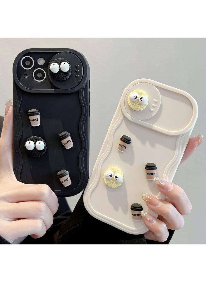 إيروريكس جراب لهاتف iPhone 16 Briquettes Sliding Camshield 3D Coffee TPU جراب هاتف - Image 2