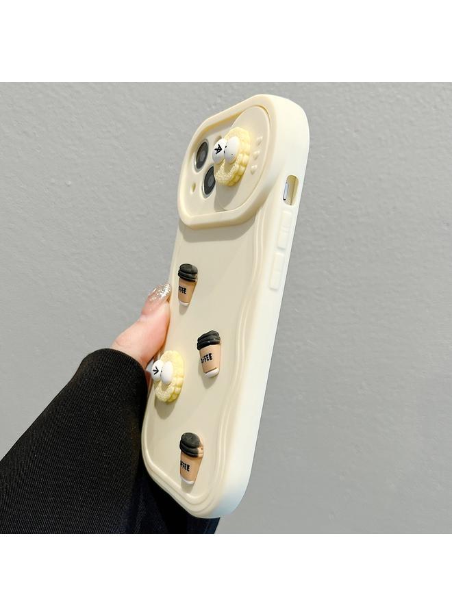 إيروريكس جراب لهاتف iPhone 16 Briquettes Sliding Camshield 3D Coffee TPU جراب هاتف - Image 4