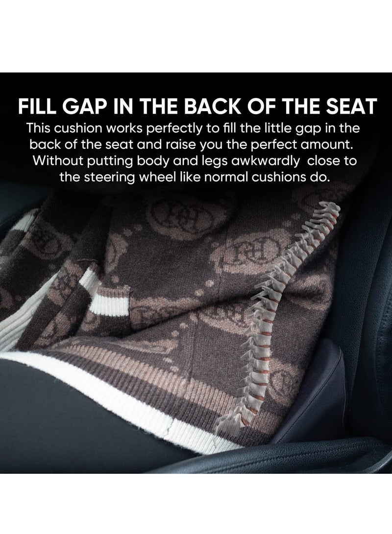 Excefore Car Seat Cushion, Memory Foam Lumbar Support Pillow,Tailbone Support Cushions, Fill The Space Between The Seat and The Back Pad, Road Trip Essentials for Drivers,Car seat,Office,Chair  - Image 5