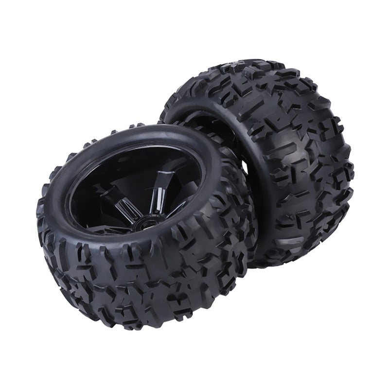 1/8 Scale RC Truck Tires: High Durable Abrasion-Resistant Material, Anti-Skid Surface for Strong Grip, RC Car Wheels Set for Off-Road Hobby Grade RC Crawler Monster Truck Driving - Image 3