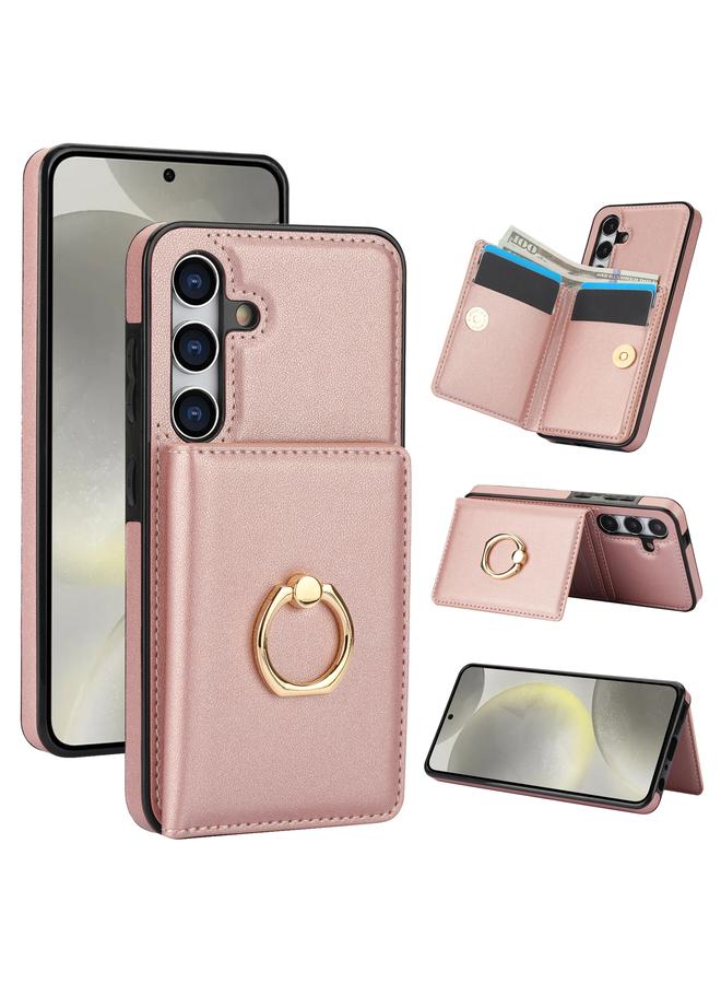 اس-توب جراب لهاتف Samsung Galaxy S24 5G RFID مضاد للسرقة مع حامل حلقة للبطاقات - Image 1