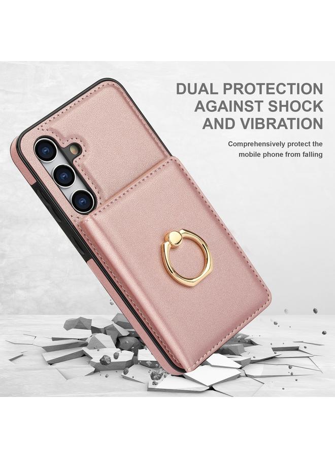 اس-توب جراب لهاتف Samsung Galaxy S24 5G RFID مضاد للسرقة مع حامل حلقة للبطاقات - Image 2