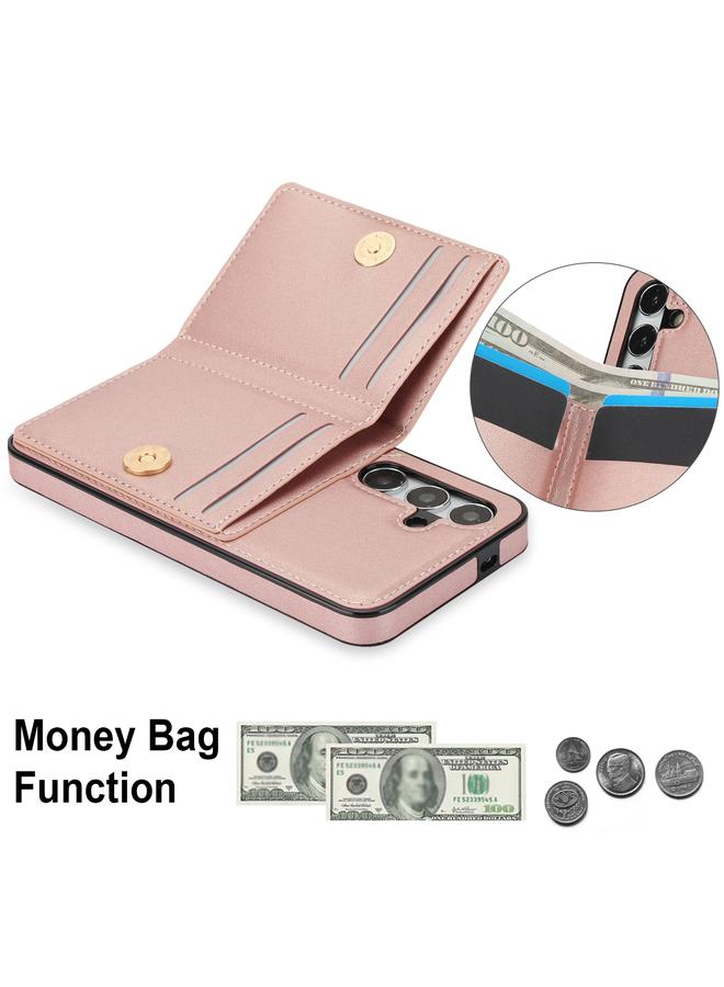 اس-توب جراب لهاتف Samsung Galaxy S24 5G RFID مضاد للسرقة مع حامل حلقة للبطاقات - Image 5