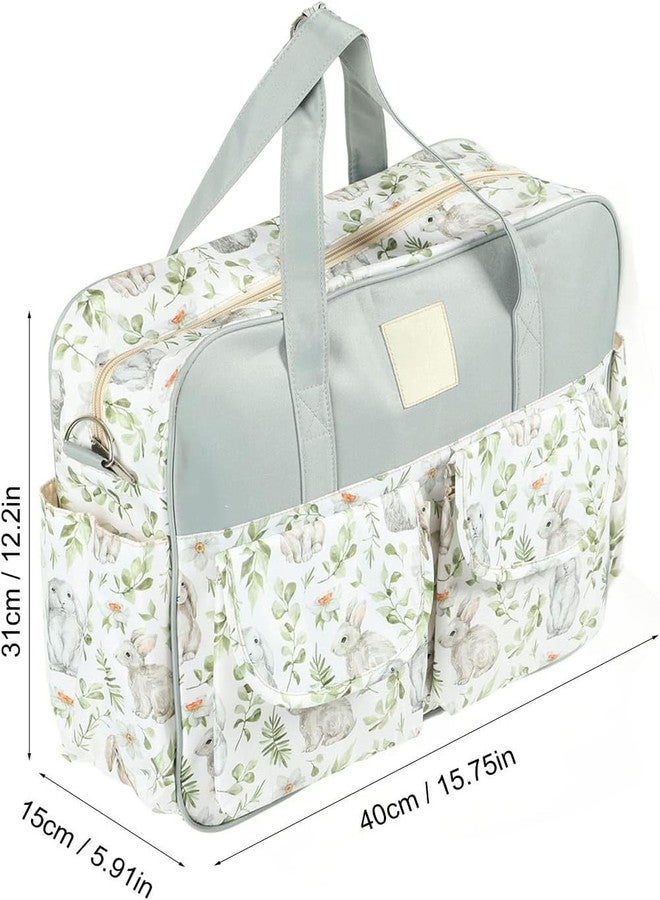 Winnies Baby Diaper Bag for Moms | Travel Maternity Nappy Messengers Tote with Multiple Pockets | Large Capacity Stylish Bags for Baby Essentials (Blue) - Image 2
