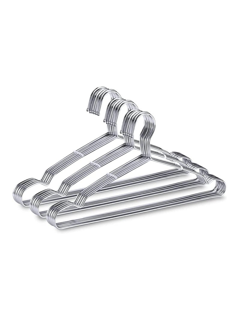 DUNISO 30 Pack Clothes Coat Hangers, Wire Hangers Heavy Duty Stainless Steel Hangers With Non Slip Grooves, Strong And Durable, For Suits, Coats, Dresses, Jackets, Pants And Formal Wear - Image 3