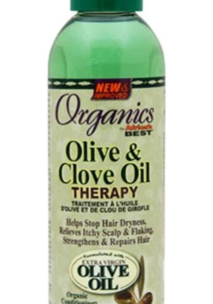 Africa's Best Olive & Clove Oil Therapy - 6 Ounce (177ml) for Dry and Damaged Hair - Image 1