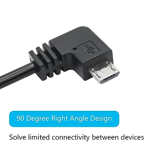Maixbomr 90 Degree Micro USB Power Cable 11FT, Right Angle USB Dash Cam Charging Cord, for Car Dash Cam, Phones and Other Micro USB Devices Charging - Image 4