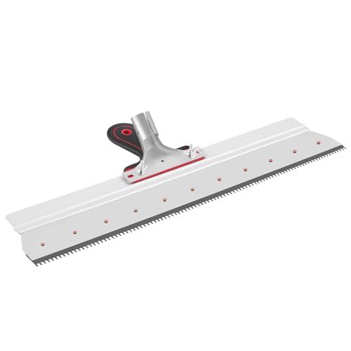 Trumego Notched Squeegee for Cement Self-Leveling Epoxy Floor Squeegee Cement Painting Coating Tool Floor Leveling Tool - Image 1