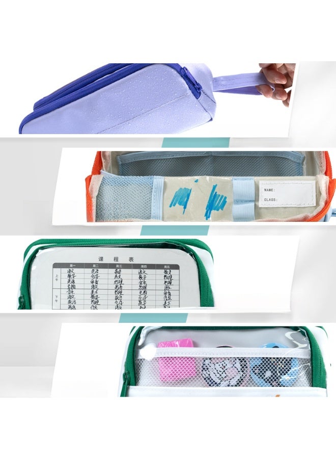 Kids Pencil Case Magnetic Waterproof Large Capacity Lightweight Easy-to-Clean School Supplies - Image 2
