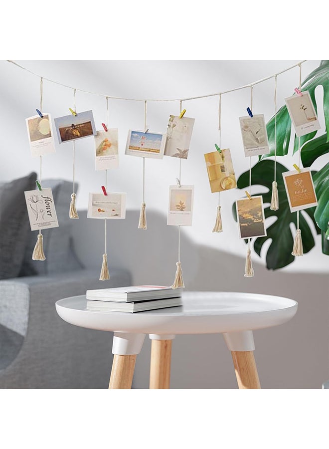 انتيكيانو حبل تعليق الصور بنفسك حبل مكرمية للتعليق على الحائط لديكور المنزل وحفلات الزفاف - Image 4