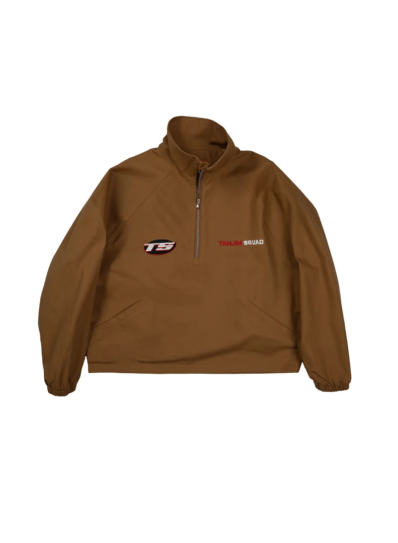 تنجيم سكواد RARE BREED HALF ZIP JACKET-BROWN