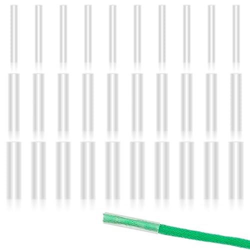 Asofelk 90PCS Aglets for Shoelaces 3Size Clear Shoe Lace Ends Tips for Home Heat Shrink Shoelace Tips Sneakers Shoe Laces Shoelace TipsClear Sneaker Shoe Lace Shortening Repair Tip for Repairing - Image 2