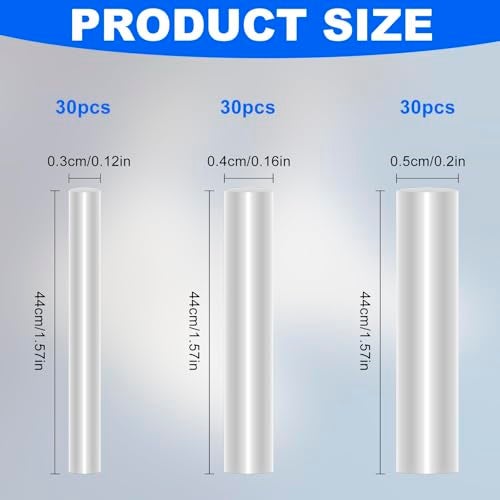 Asofelk 90PCS Aglets for Shoelaces 3Size Clear Shoe Lace Ends Tips for Home Heat Shrink Shoelace Tips Sneakers Shoe Laces Shoelace TipsClear Sneaker Shoe Lace Shortening Repair Tip for Repairing - Image 5
