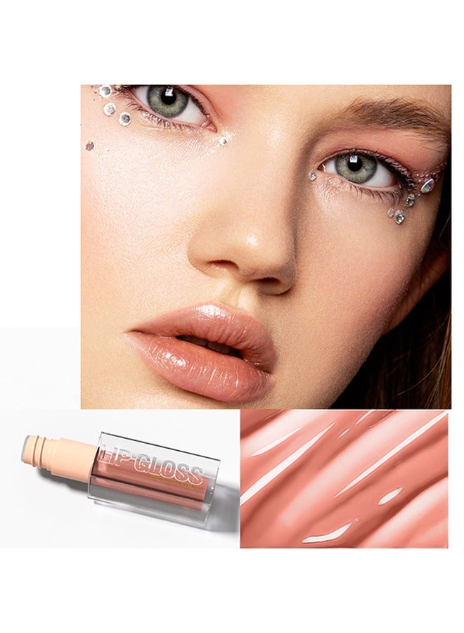 هيلوكيس ملمع شفاه Aqua Mirror ، توهج شفاه عالي اللمعان ، ترطيب وترطيب الشفاه ، لؤلؤي نيود # 008 - Image 2