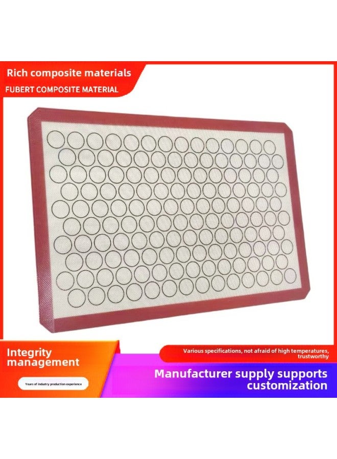 Best Selling Macaron Double Ring 0.7MM 40*60CM Silicone Baking Pad Bread Pad-Dimensions:40*60CM  - Image 1