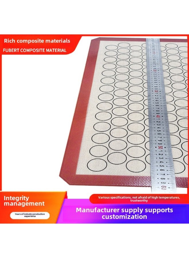 Best Selling Macaron Double Ring 0.7MM 40*60CM Silicone Baking Pad Bread Pad-Dimensions:40*60CM  - Image 4