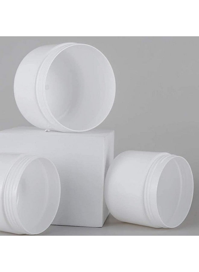VASANA 3 Pcs 250G/8Oz White Empty Plastic Cosmetic Jars Refillable Round Face Cream Travel Containers With Lids Leak Proof Diy Body Scrub Mask Lotion Storage Pot - Image 5