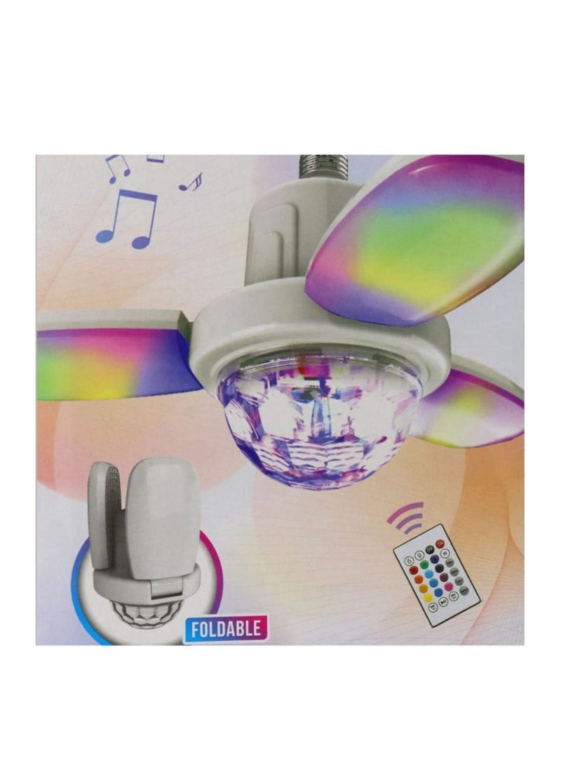 Generic - LED Bulb Disco Light Disco Ball E27 Ceiling Light Decorative Light Colorful Ball Bulb With Bluetooth Audio Bulb Remote Control - Image 1