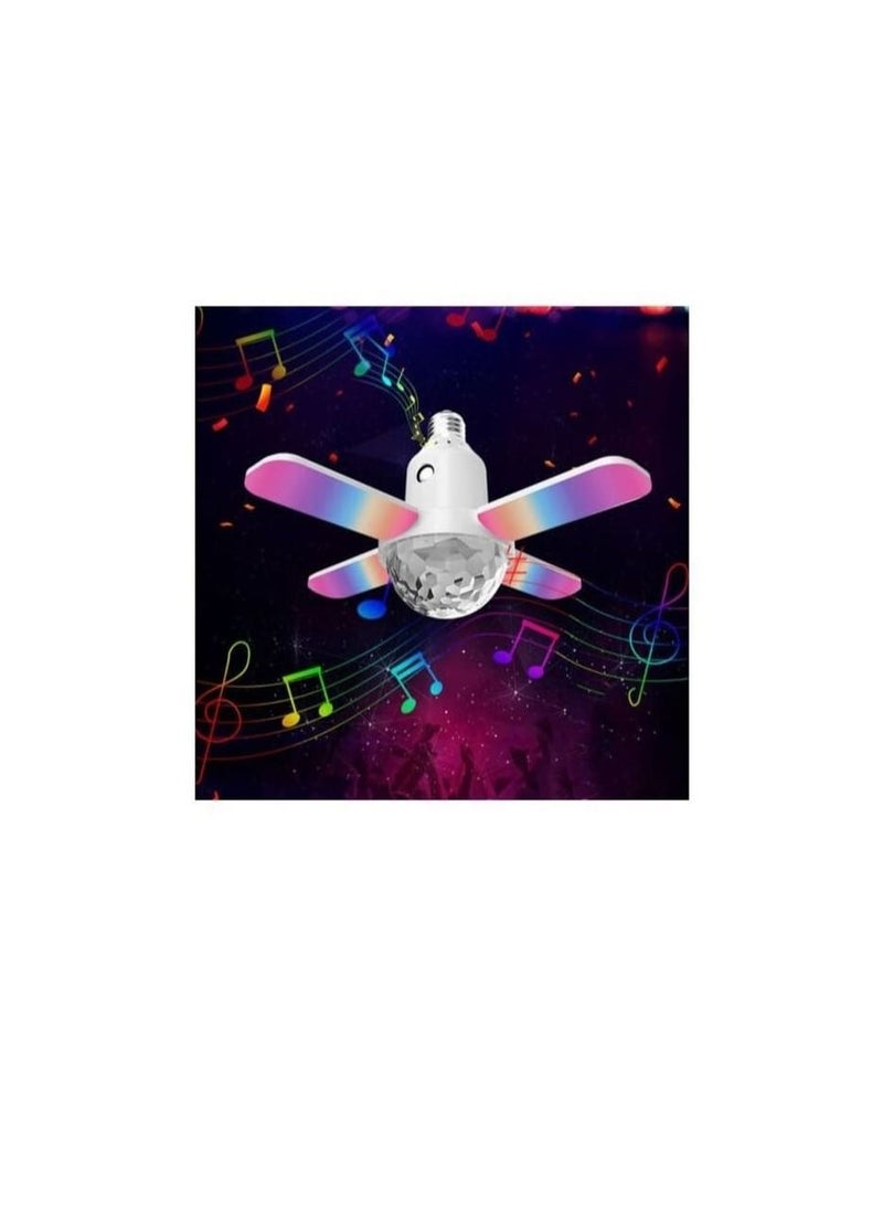 Generic - LED Bulb Disco Light Disco Ball E27 Ceiling Light Decorative Light Colorful Ball Bulb With Bluetooth Audio Bulb Remote Control - Image 1