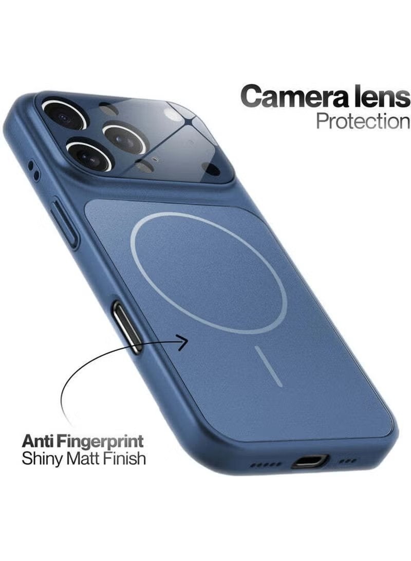 MUDISO iPhone 13 Pro Max 6.7" Case, Magnetic MagSafe Compatible Slim Protective Cover, Anti-Fingerprint & Anti-Scratch Shockproof Design with Camera Lens Protector - Image 5