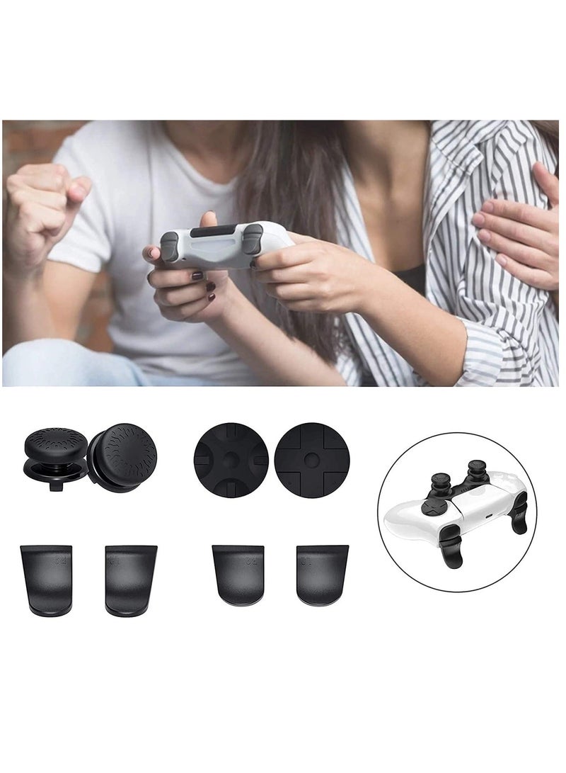 Accessories Kit Bundle for PS5 Compatible with DualSense Controller, Thumb Grips Sticks Joystick + L2 R2 Trigger Extender+D-pad on for Playstation 5 Controller, Anti-Slip Replacement Parts - Image 5
