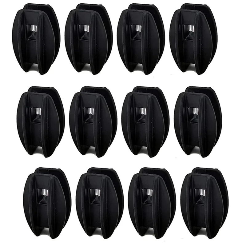 Stable 36Pcs UV Stabilized End Strain Plastic Black Electric Fencing Fence Insulator for Post Ends Terminal Corner - Image 1