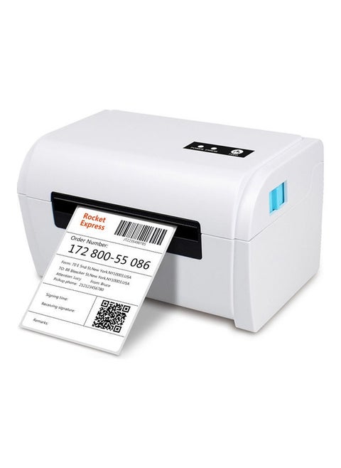 Thermal Label Printer High Speed Shipping Label Printer USB BT Connection Support 40-110mm Paper Width Compatible with Windows for Supermarket Store Restaurant Logistic
