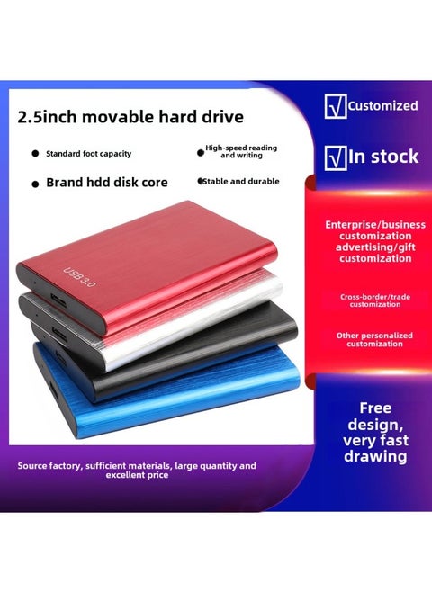 500g Mobile Hard Disk 2T High Speed 1000GB Large Capacity 2T Mechanical Hard Disk External Mobile Phone Computer HDD Storage-Capacity:500GB (standard Version)-Interface:USB 3.0