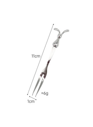 Creative Stainless Steel Spoon Rabbit Cartoon Stainless Steel Fork High Color Value Rabbit Year Spoon Fork Tableware Cute-Color:Rabbit Bifurcation - pzsku/Z60D276CD2584FB775247Z/45/_/1742977225/58ae1425-e1ea-4352-96cd-de361a6e670d