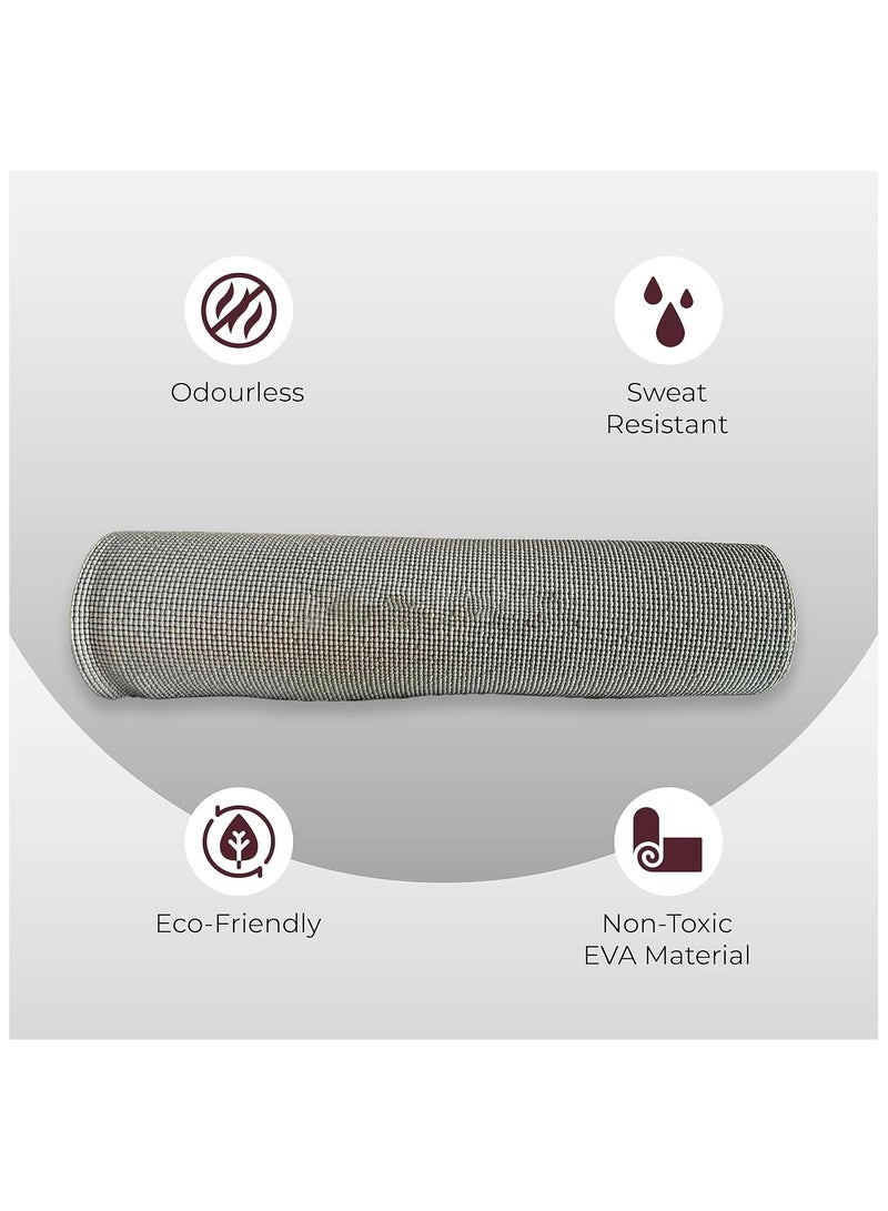 anythingbasic. Premium German Technology Powered Yoga Mat of Thickness 8 mm | Material : TPE | For Workout, Yoga Fitness, Pilates and Meditation with Anti Skid Base | For Men & Women with Carry Bag  - Image 3