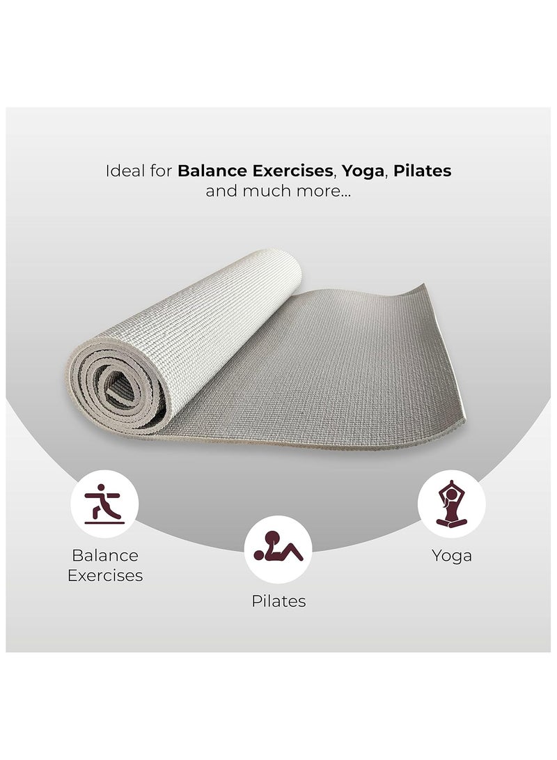 anythingbasic. Premium German Technology Powered Yoga Mat of Thickness 8 mm | Material : TPE | For Workout, Yoga Fitness, Pilates and Meditation with Anti Skid Base | For Men & Women with Carry Bag  - Image 2