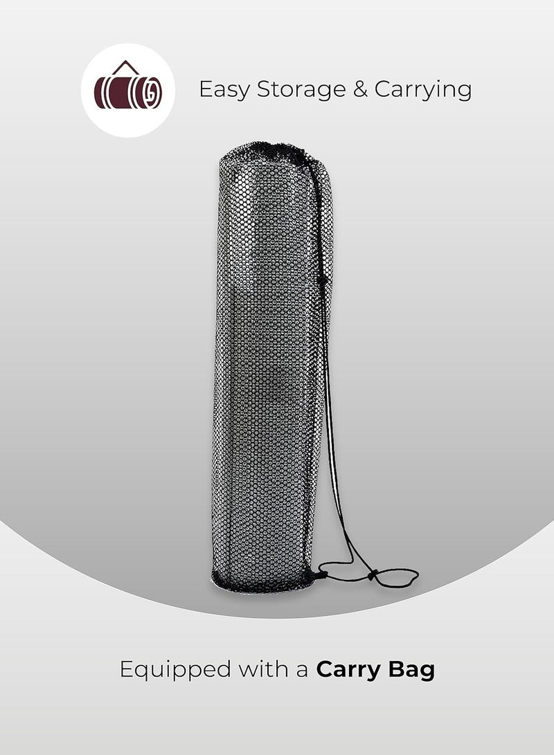 anythingbasic. Premium German Technology Powered Yoga Mat of Thickness 8 mm | Material : TPE | For Workout, Yoga Fitness, Pilates and Meditation with Anti Skid Base | For Men & Women with Carry Bag  - Image 5