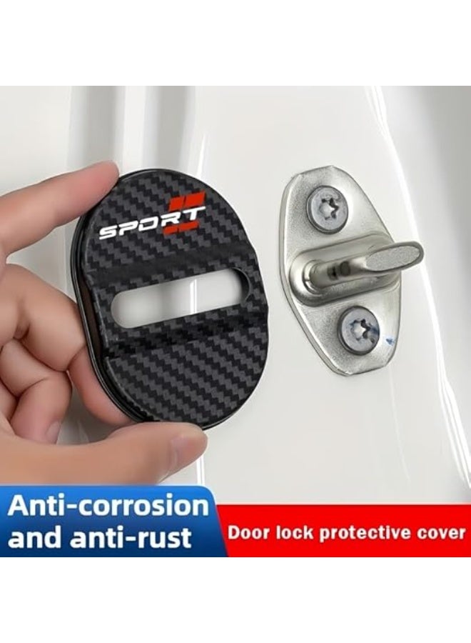 My souq English: Carbon Fiber Texture Engine Start Stop Button Decorative Cover - Sport Design - Universal Fit - Image 4