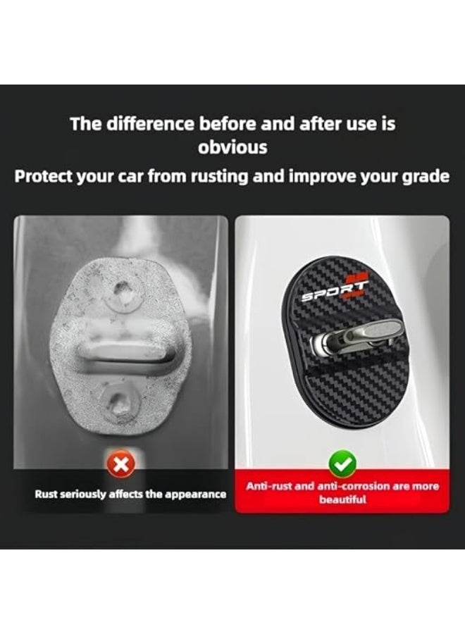 My souq English: Carbon Fiber Texture Engine Start Stop Button Decorative Cover - Sport Design - Universal Fit - Image 3