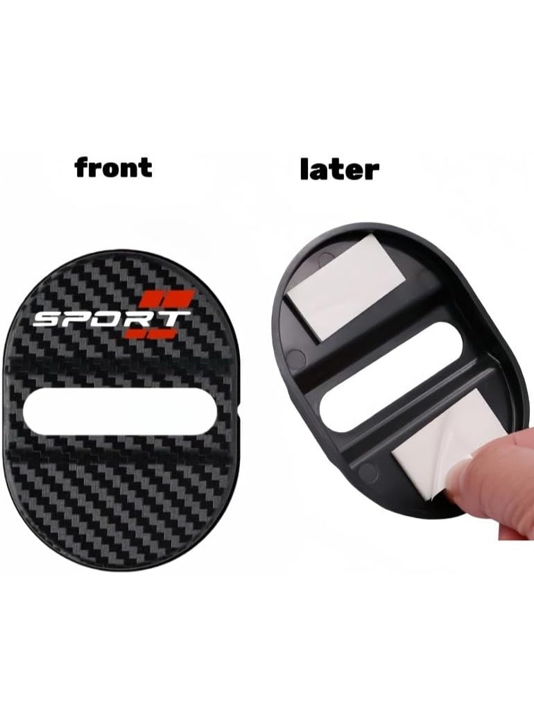My souq English: Carbon Fiber Texture Engine Start Stop Button Decorative Cover - Sport Design - Universal Fit - Image 2