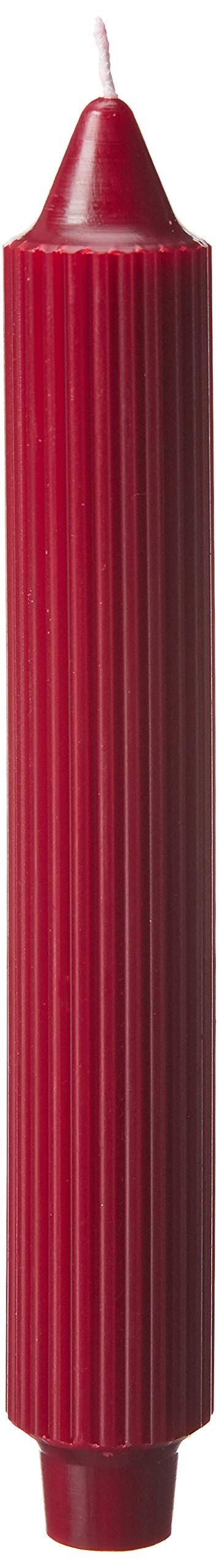 Root Candles Unscented Dinner Candles Premium Beeswax Blend Boxed Candle Set, 9-Inch, Garnet, 4-Count - Image 1