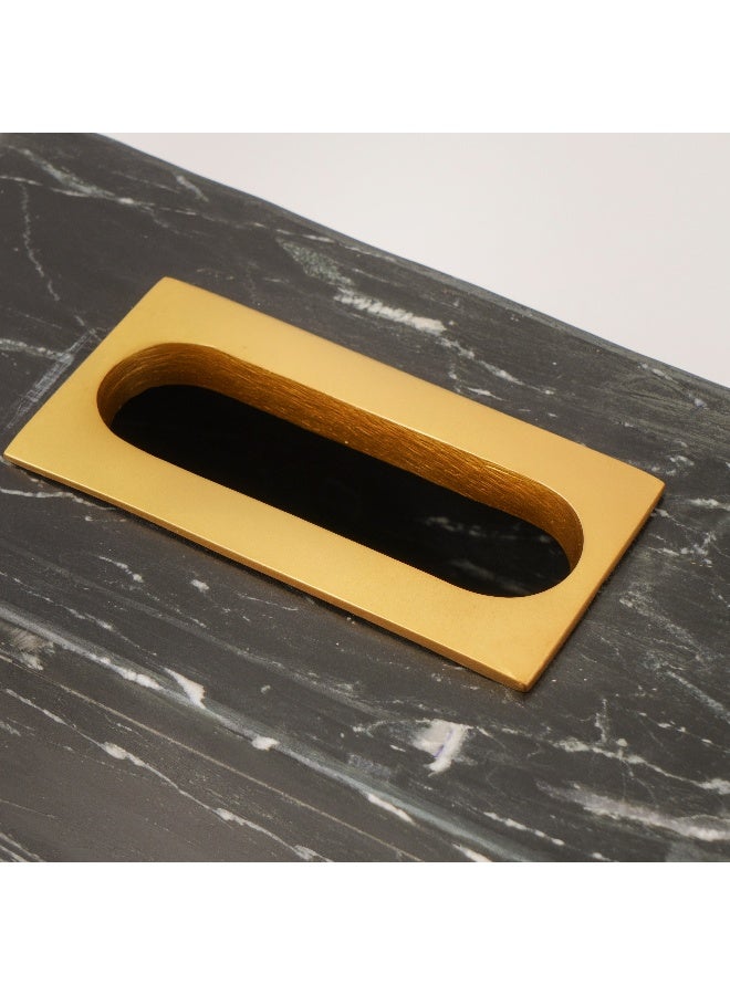Homez Black Marble Tissue Box 23*12*9.5 Cm - Image 4