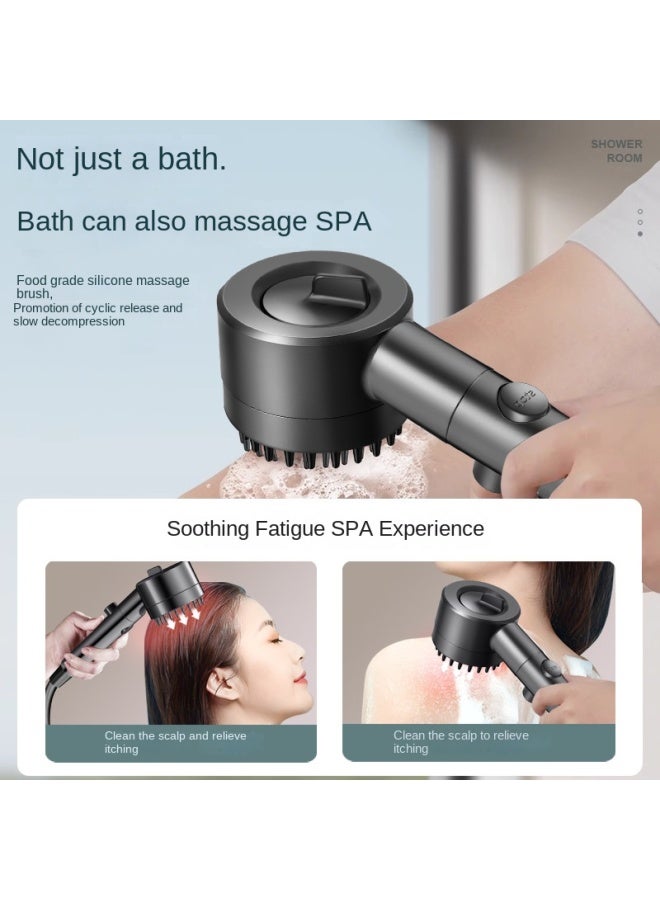 Direct Bathroom Shower Spray Massage Large Rainfall Handheld Shower Head With Three-speed Adjustment - Image 3