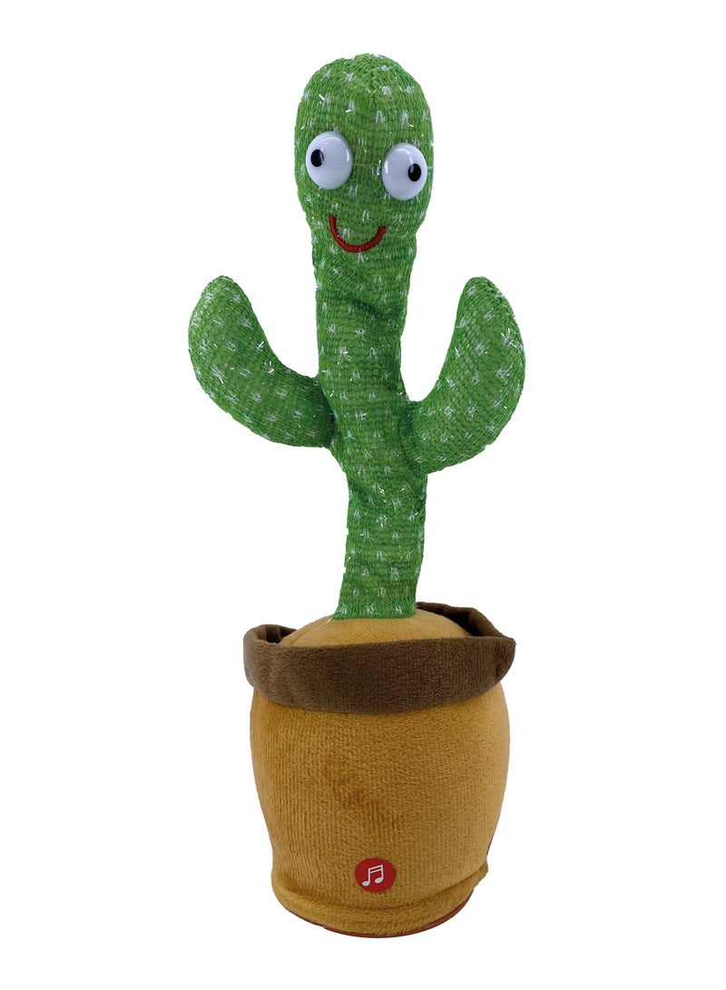 A dancing and talking cactus toy, rechargeable with a USB port, a beautiful plant stuffed with musical songs for young children, and it interacts by imitating the sounds  - Image 2