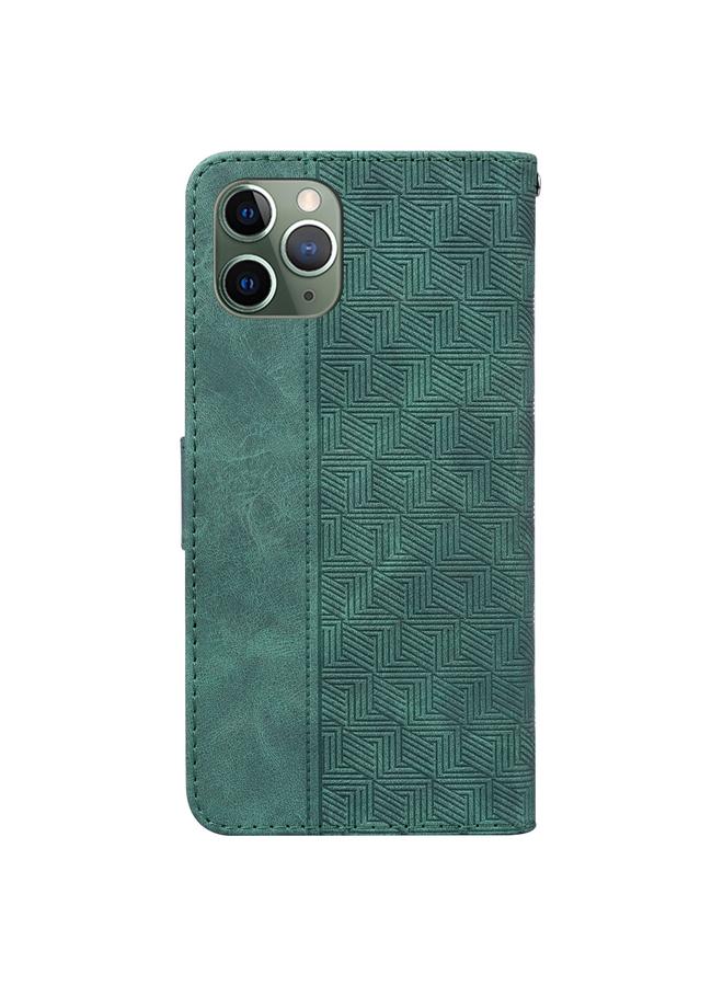 Zaboon Case For iPhone 11 Pro Geometric Embossed Leather Phone Case - Image 3