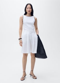 MANGO Contrasting Trim Cotton Top  - Image 1
