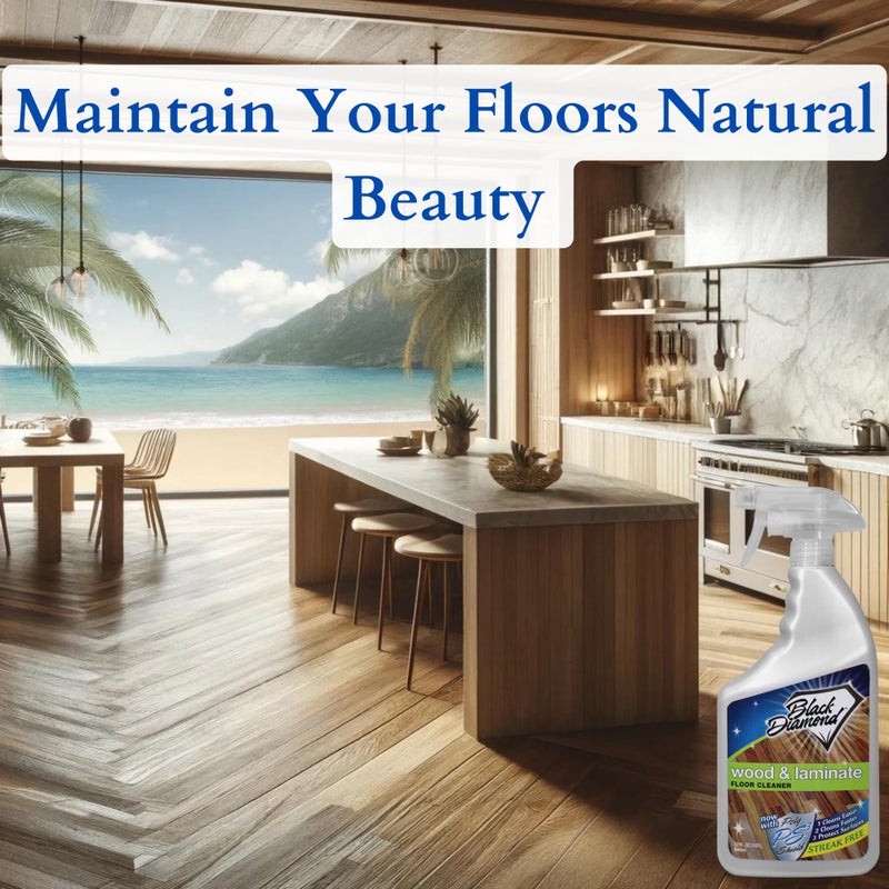 Black Diamond Stoneworks Wood, Laminate, Hardwood & Luxury Vinyl Floor Cleaner Spray â€“ Multi-Purpose Mopping Solution for a Streak-Free Clean s (160 FL Oz) - Image 5