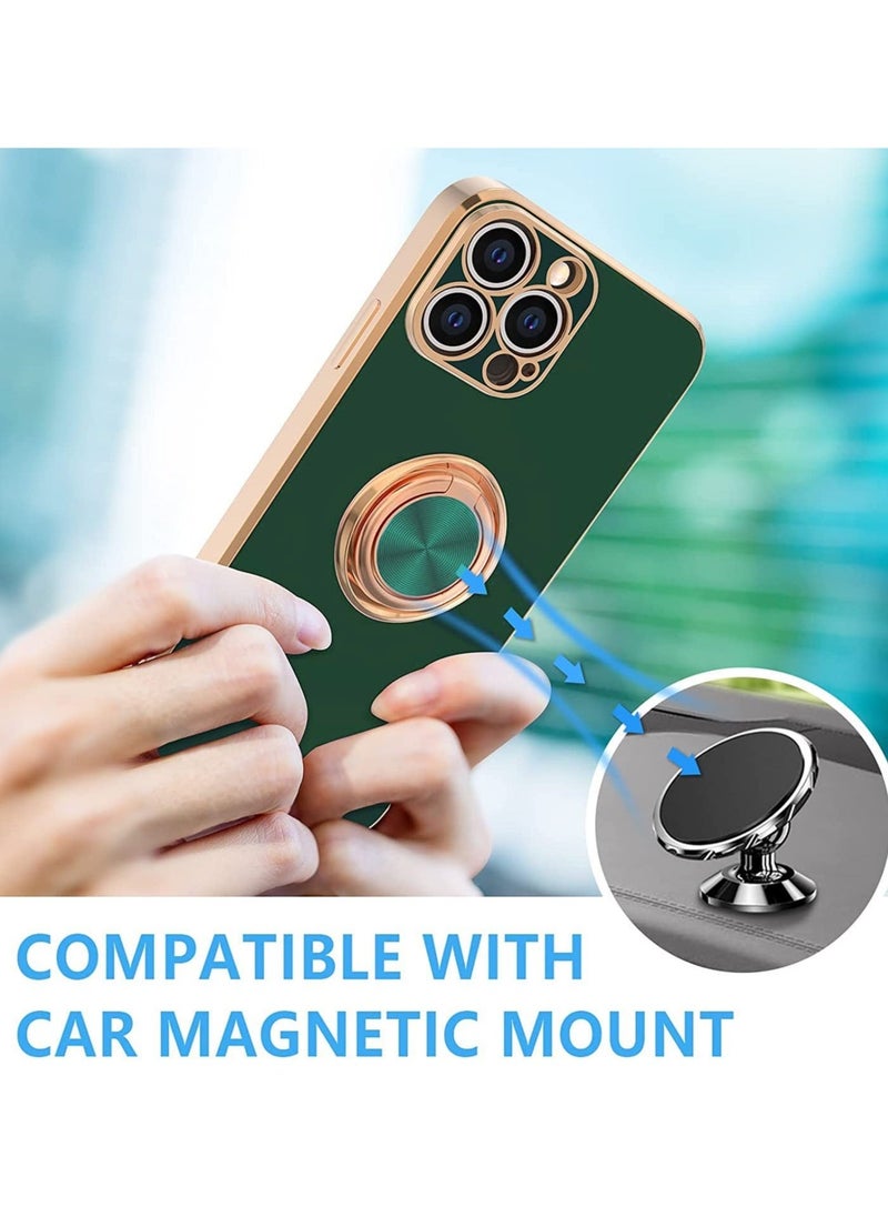 Raxoom Phone Case Compatible with iPhone 13 Pro Max, Luxury Electroplated Edge Soft TPU Bumper Silicone iPhone 13 Pro Max Protective Cover 6.7 Inch (Green) - Image 4