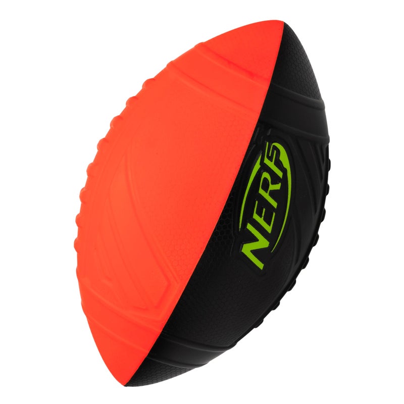 NERF Kids Foam Football - Pro Grip Youth Soft Foam Ball - Indoor + Outdoor Football for Kids - Small NERF Foam Football - 9" Inch Youth Sized Football - Red + Black - Image 1